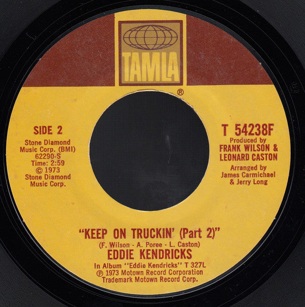 Eddie Kendricks : Keep On Truckin' (7", Single, Styrene, Mon)