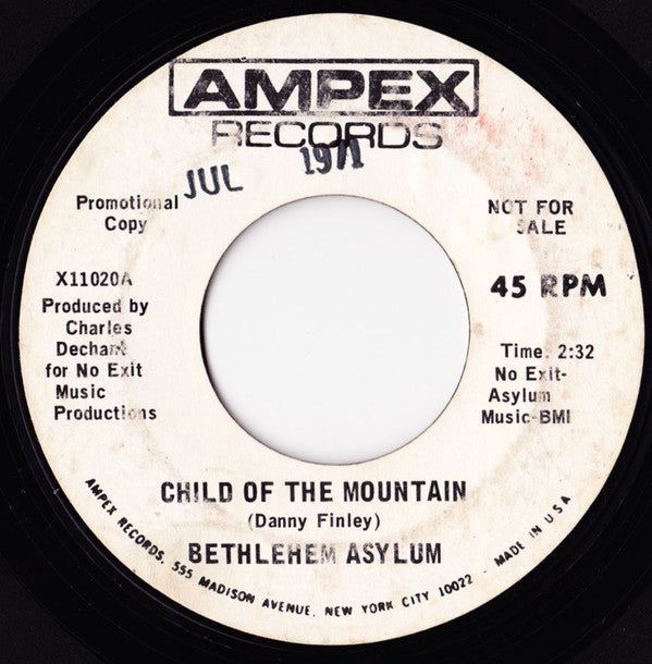 Bethlehem Asylum : Child Of The Mountain (7", Promo)