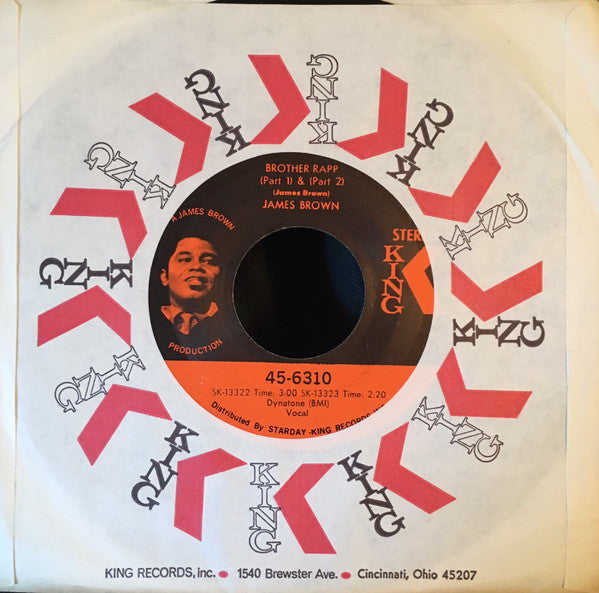 James Brown : Brother Rapp (Part 1) & (Part 2) / Bewildered (7", Single, Roc)