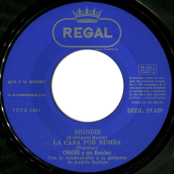 Chacho Y Sus Rumbas : Te Amo Y Te Amaré (7", EP)