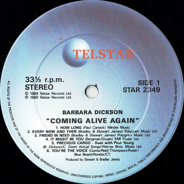 Barbara Dickson : Coming Alive Again (LP)