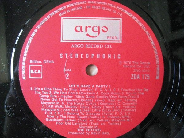 The Yetties : Let's Have A Party (LP)