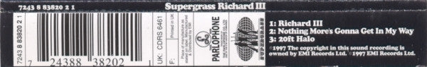 Supergrass : Richard III (CD, Single, CD2)