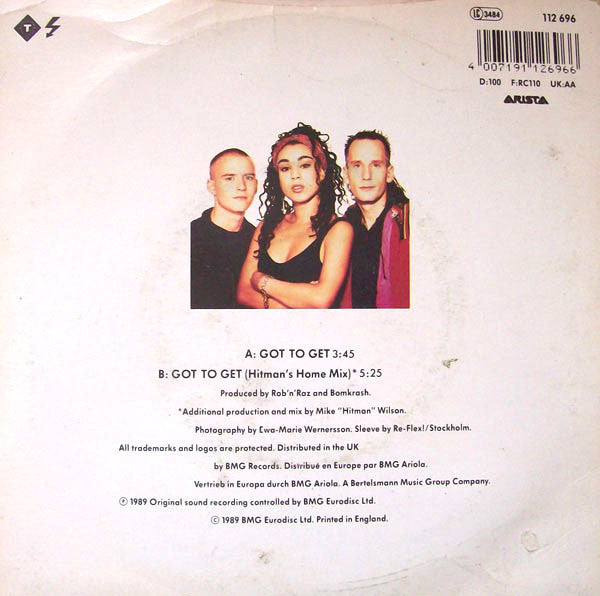Rob 'N' Raz Featuring Leila K : Got To Get (7", Single)