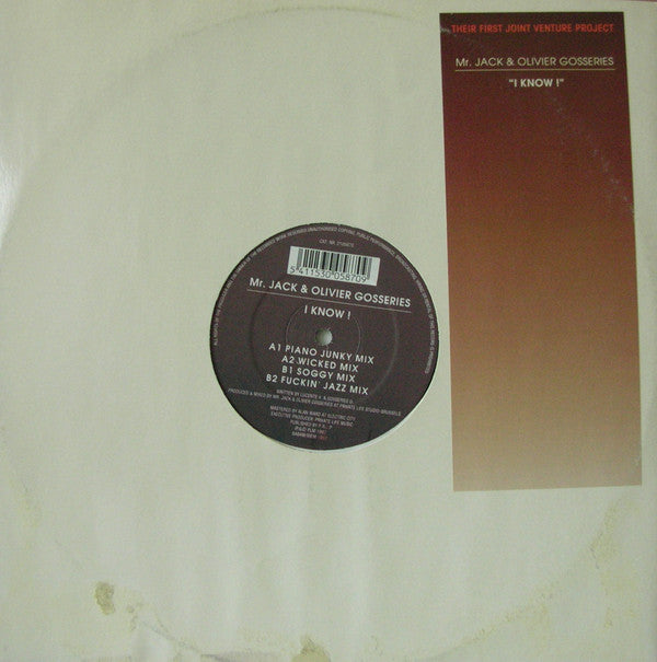 Mr. Jack & Olivier Gosseries : I Know ! (12")