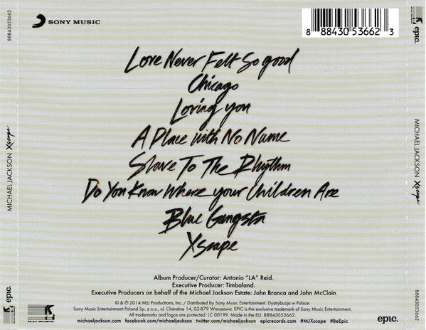 Michael Jackson : Xscape (CD, Album)