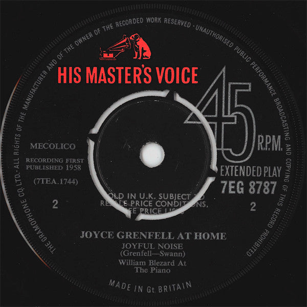 Joyce Grenfell : Joyce Grenfell At Home (7", EP)