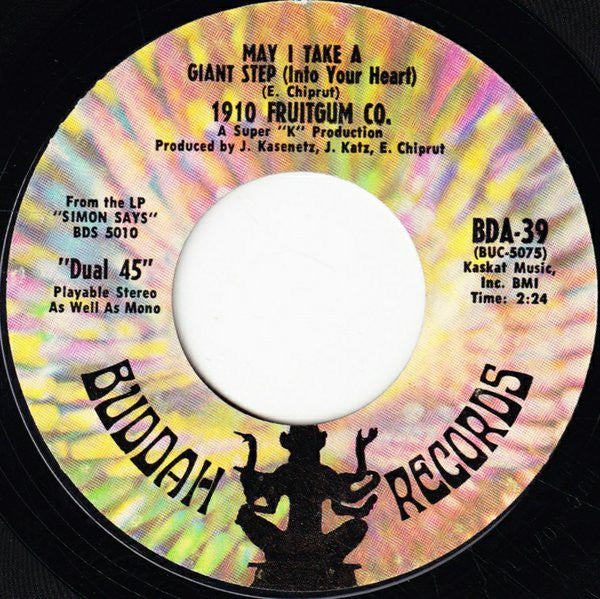 1910 Fruitgum Company : May I Take A Giant Step (Into Your Heart) (7", Single, Pit)