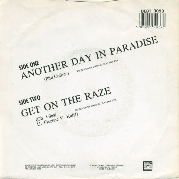 Jam Tronik : Another Day In Paradise (7", Single, Pap)