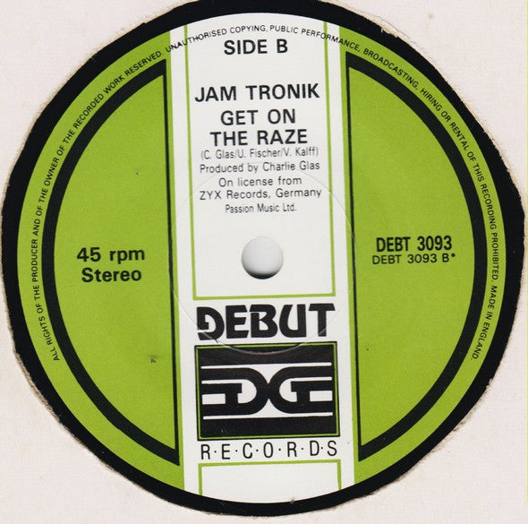 Jam Tronik : Another Day In Paradise (7", Single, Pap)