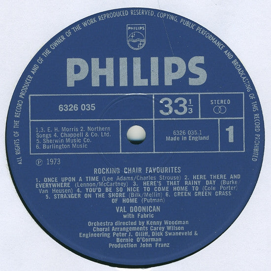 Val Doonican : Rocking Chair Favourites (LP)