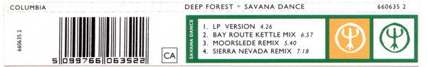 Deep Forest : Savana Dance (CD, Single)