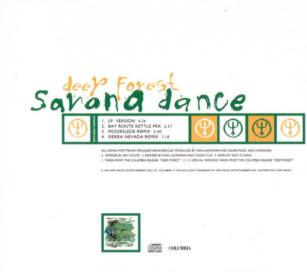 Deep Forest : Savana Dance (CD, Single)