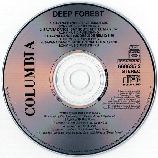 Deep Forest : Savana Dance (CD, Single)