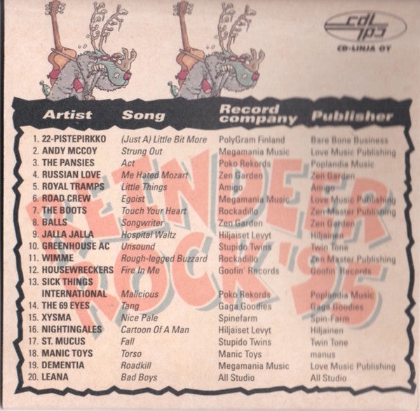 Various : Reindeer Rock '95 (CD, Comp, Promo)