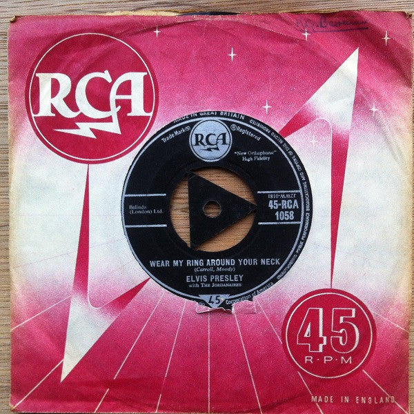 Elvis Presley With The Jordanaires : Wear My Ring Around Your Neck (7", Single)