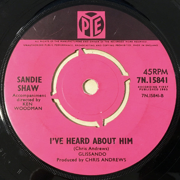 Sandie Shaw : Long Live Love (7", Single, Pus)