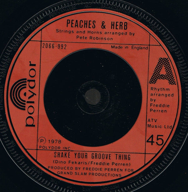 Peaches & Herb : Shake Your Groove Thing (7", Red)