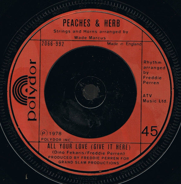Peaches & Herb : Shake Your Groove Thing (7", Red)
