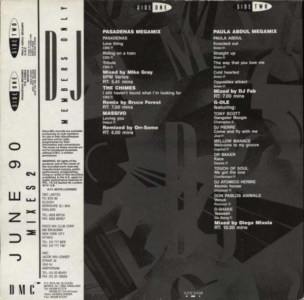 Various : June 90 - Mixes 2 (12", P/Mixed)