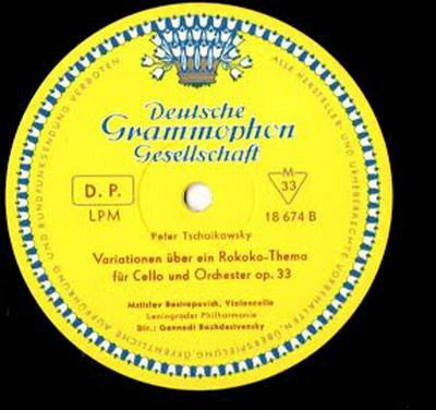Robert Schumann / Pyotr Ilyich Tchaikovsky - Mstislav Rostropovich, Leningrad Philharmonic Orchestra, Gennadi Rozhdestvensky : Cellokonzert A-Moll / Rokoko-Variationen (LP, Mono)