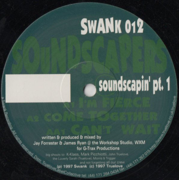 Soundscapers : Soundscapin' Pt. 1 (12")