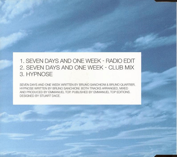 B.B.E. : Seven Days And One Week (CD, Single)
