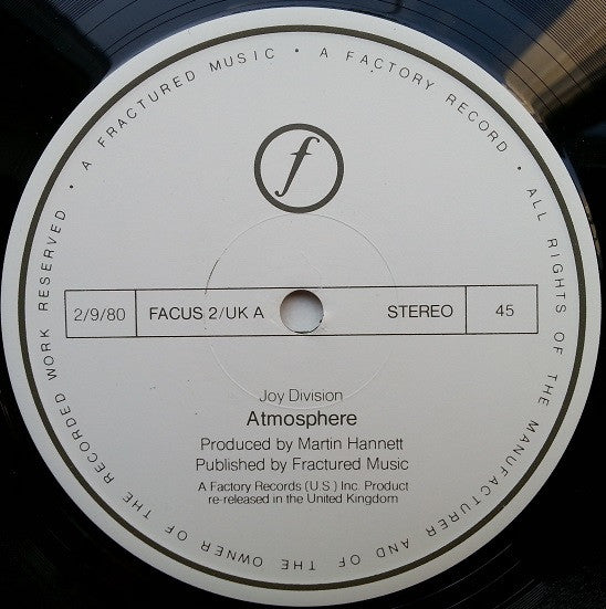 Joy Division : Atmosphere (12", Single, Tra)