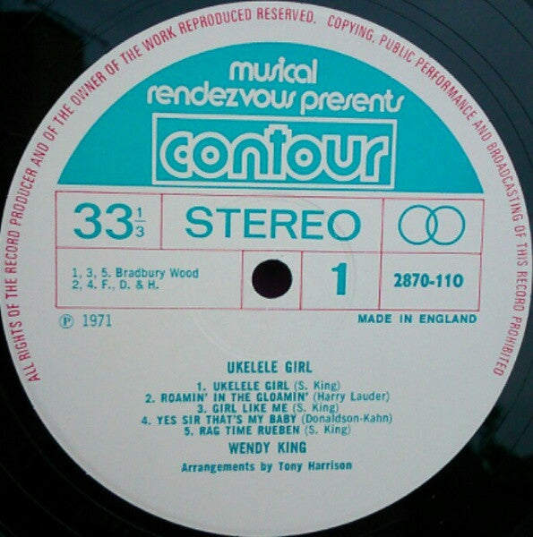 Wendy King (3) : Ukelele Girl (LP, Album)