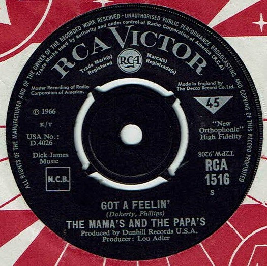 The Mamas & The Papas : Monday Monday  (7", Single)