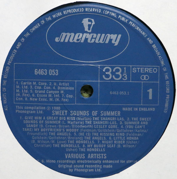 Various : Sweet Sounds Of Summer (USA '60's Originals) (LP, Comp)