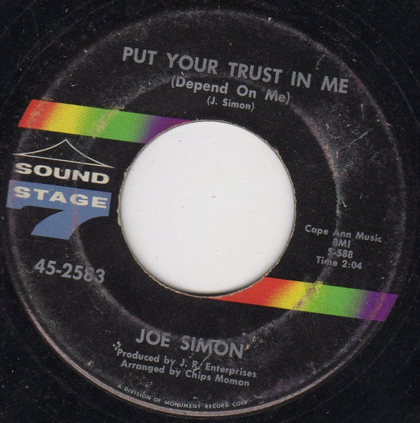 Joe Simon : Put Your Trust In Me (Depend On Me) / Just A Dream (7")