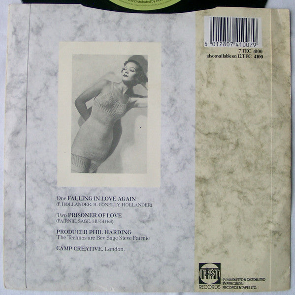 The Technos : Falling In Love Again (7", Single)