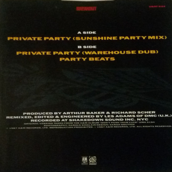 Wally Jump Jr & The Criminal Element : Private Party (12")