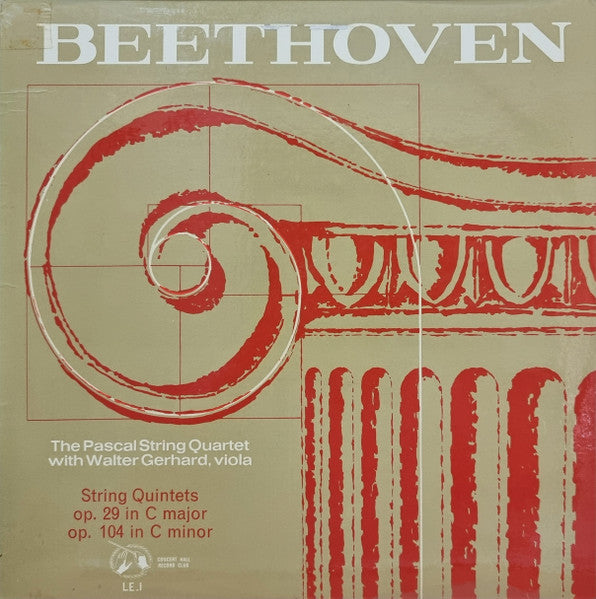 The Pascal String Quartet* : Beethoven String Quintets (LP)