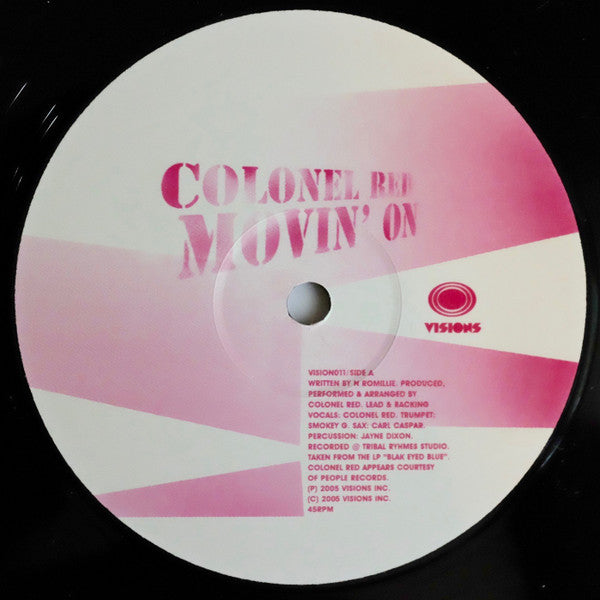 Colonel Red : Movin' On (12")