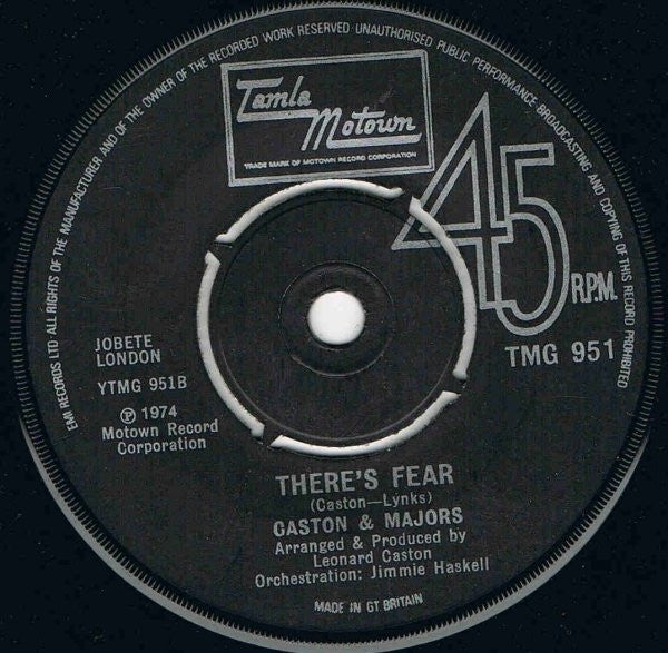 Caston & Majors : Sing (7", Single)