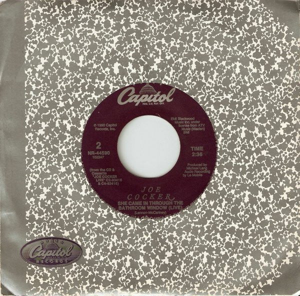 Joe Cocker : Living In The Promiseland (7", Single)