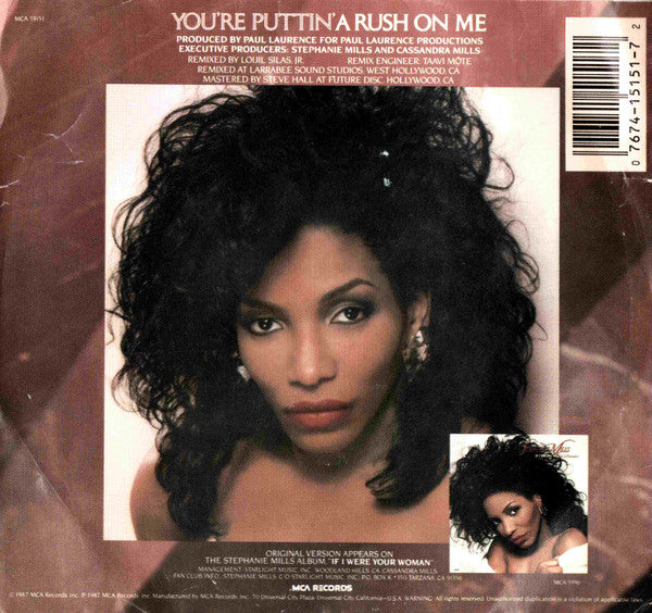 Stephanie Mills : (You're Puttin') A Rush On Me (7")