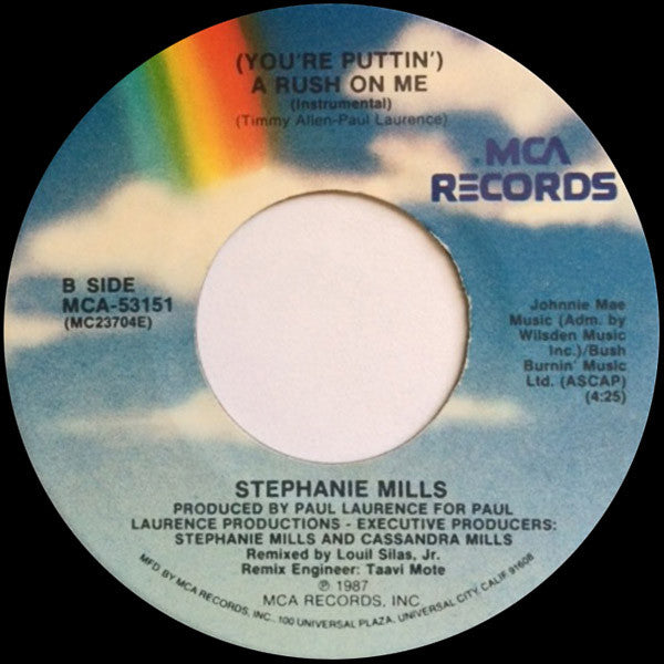Stephanie Mills : (You're Puttin') A Rush On Me (7")