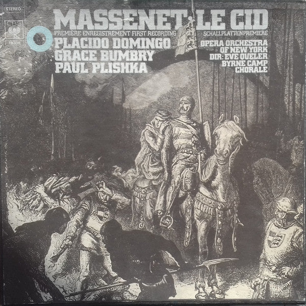 Jules Massenet - Placido Domingo, Grace Bumbry, Paul Plishka, The Opera Orchestra Of New York, Eve Queler :  Le Cid (3xLP, Album + Box)