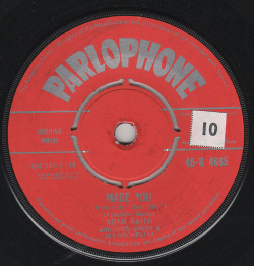 Adam Faith With John Barry & His Orchestra : Johnny Comes Marching Home (7")