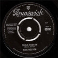 Ricky Nelson (2) : Fools Rush In / Down Home (7", Single)