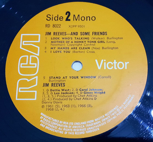 Jim Reeves : And Some Friends (LP, Album, Mono)