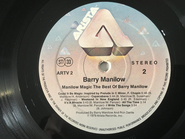 Barry Manilow : Manilow Magic- The Best Of Barry Manilow (LP, Comp, Ger)