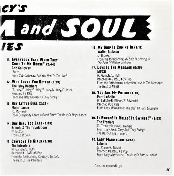 Various : Legacy's Rhythm And Soul Revue (CD, Comp, Smplr)