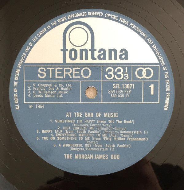 The Morgan-James : At The Bar Of Music (LP, RE)