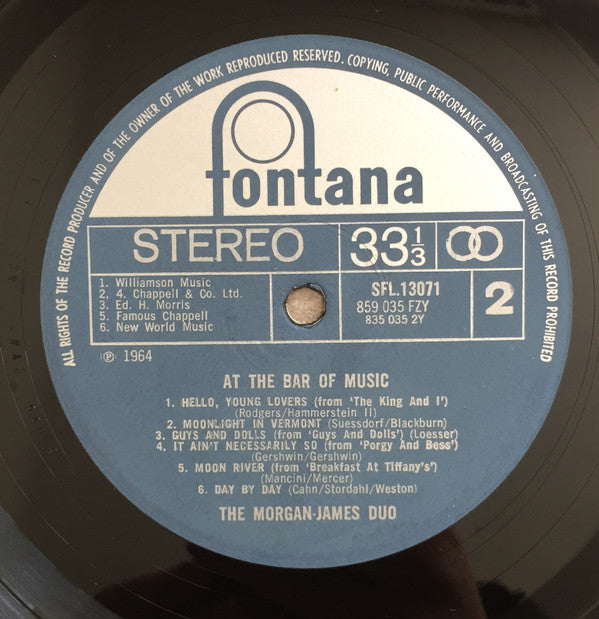 The Morgan-James : At The Bar Of Music (LP, RE)