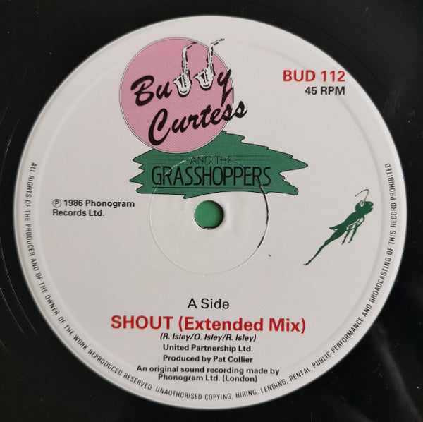 Buddy Curtess & The Grasshoppers : Shout (12")