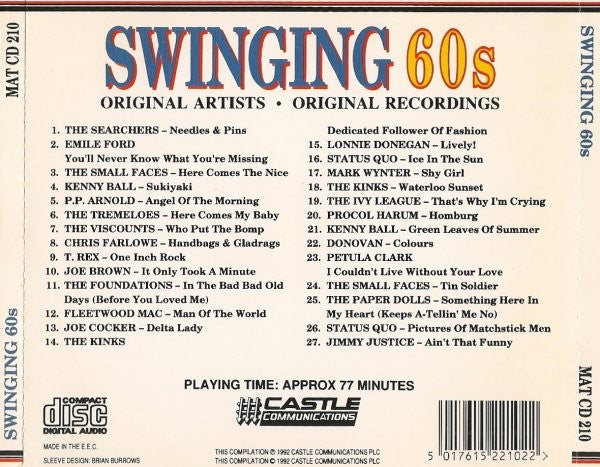 Various : Swinging 60s (CD, Comp)
